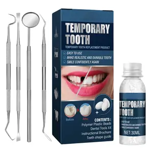Tooth Repair kit with 4 Dental Tools, Tooth Filling Repair The Missing Teeth, Dental Care Kit Fixing Broken Teeth, Save Smile Cause Bad Teeth and Smile Confidently Again