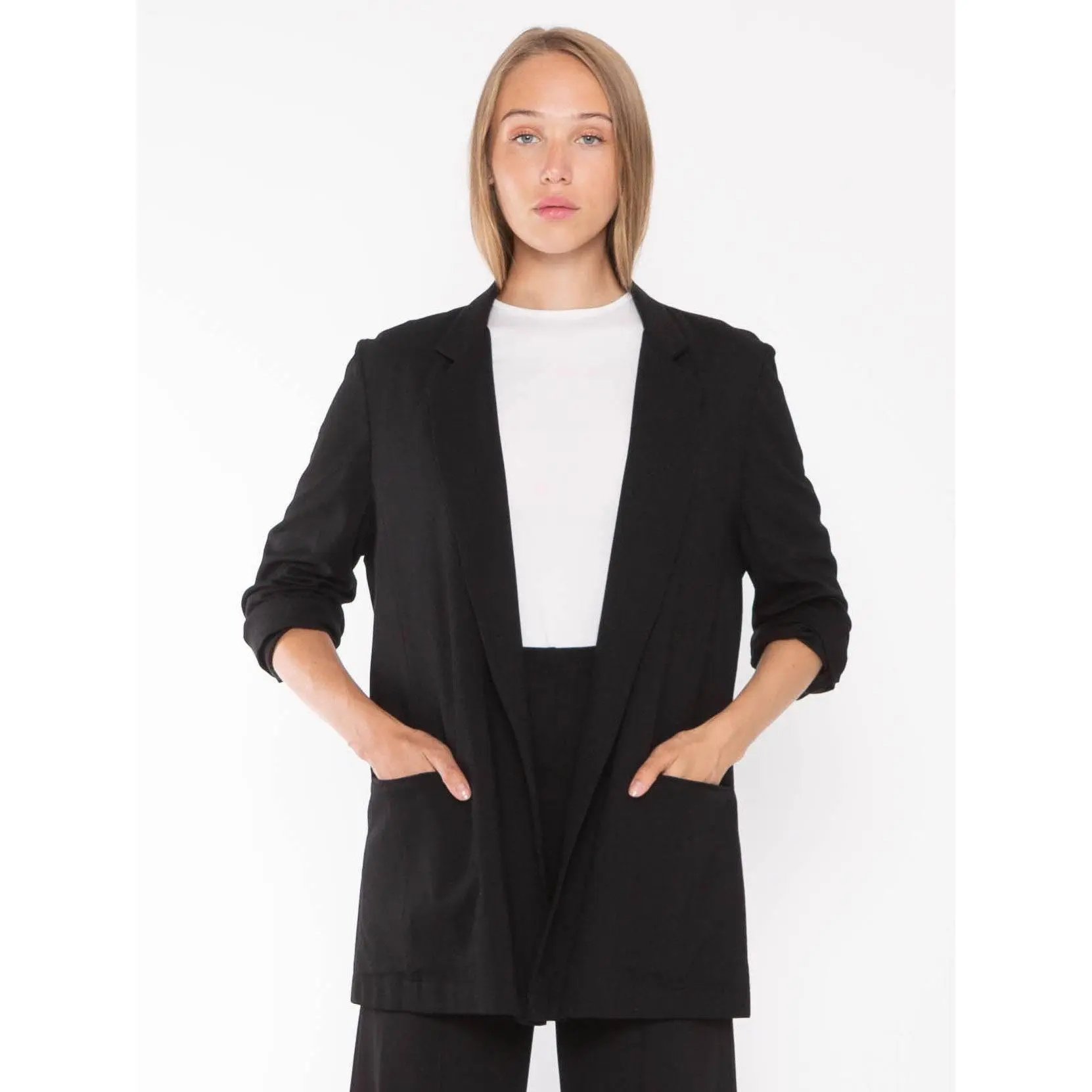 Ponte Knit Oversized Blazer - Wholesale