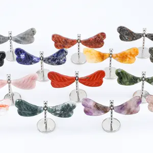 【Star Gate】1 count  Handmade Crystal Dragonfly Figurines - Unique Crystal Decor with Nature’s Charm