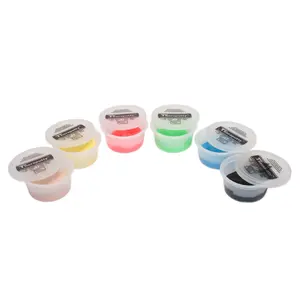 212 MAIN Gluten-Free Exercise Putty Therapy Material, 2 Oz, 6-Piece Set for Fitness & Sports Accessory Needs