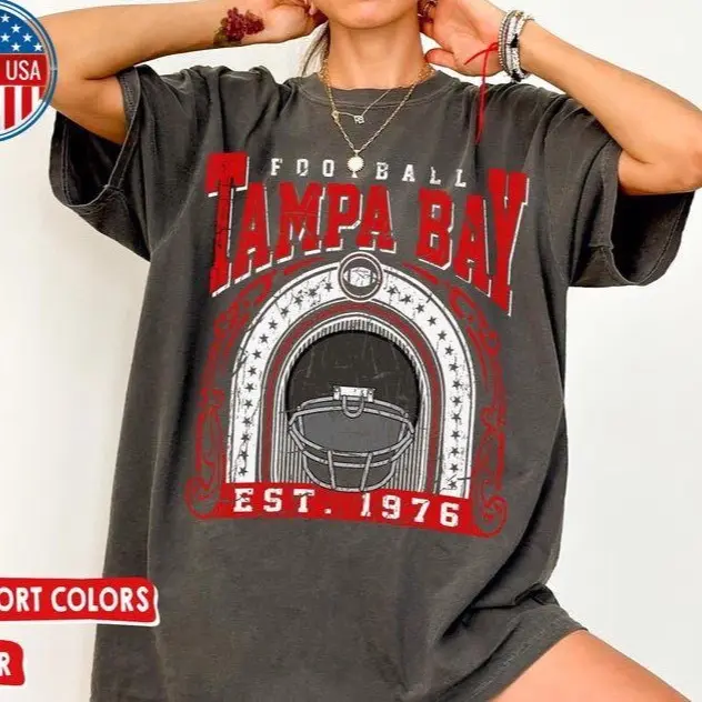 Vintage Style Buccaneers Football, Comfort Colors Tampa Bay Football, Buccaneers Fan Gift Tee T Shirt