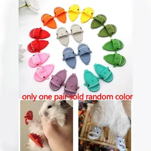 Cute Hamster Shoes for Small Pets, Crocodile Shape Slippers, Perfect for Photos, Random Colors, 1 Pair/2 Pairs Available, Paws