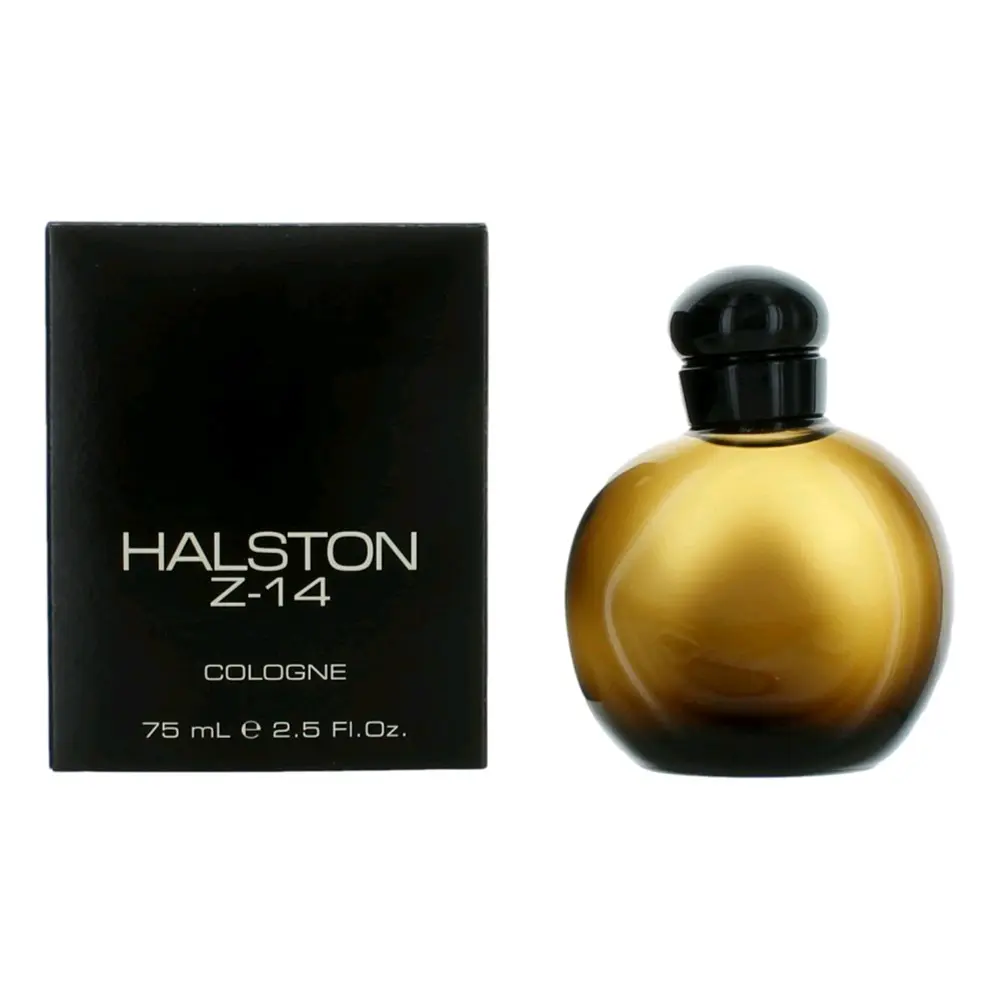 Halston Z-14 Designer Splash Alcohol-Based Men's Cologne for Men, 2.5 oz (2 to 2.9 fl oz Range) - Cedar Amber, Woody Moss, Citrus, Long-Lasting Pour Bottle (Beauty & Personal Care, Fragrance)