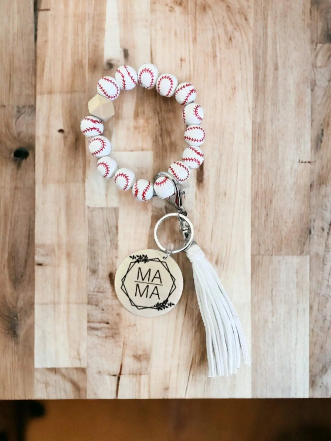 Personalized Baseball Wristlet