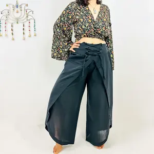 Cotton Double Layered Palazzo Pant