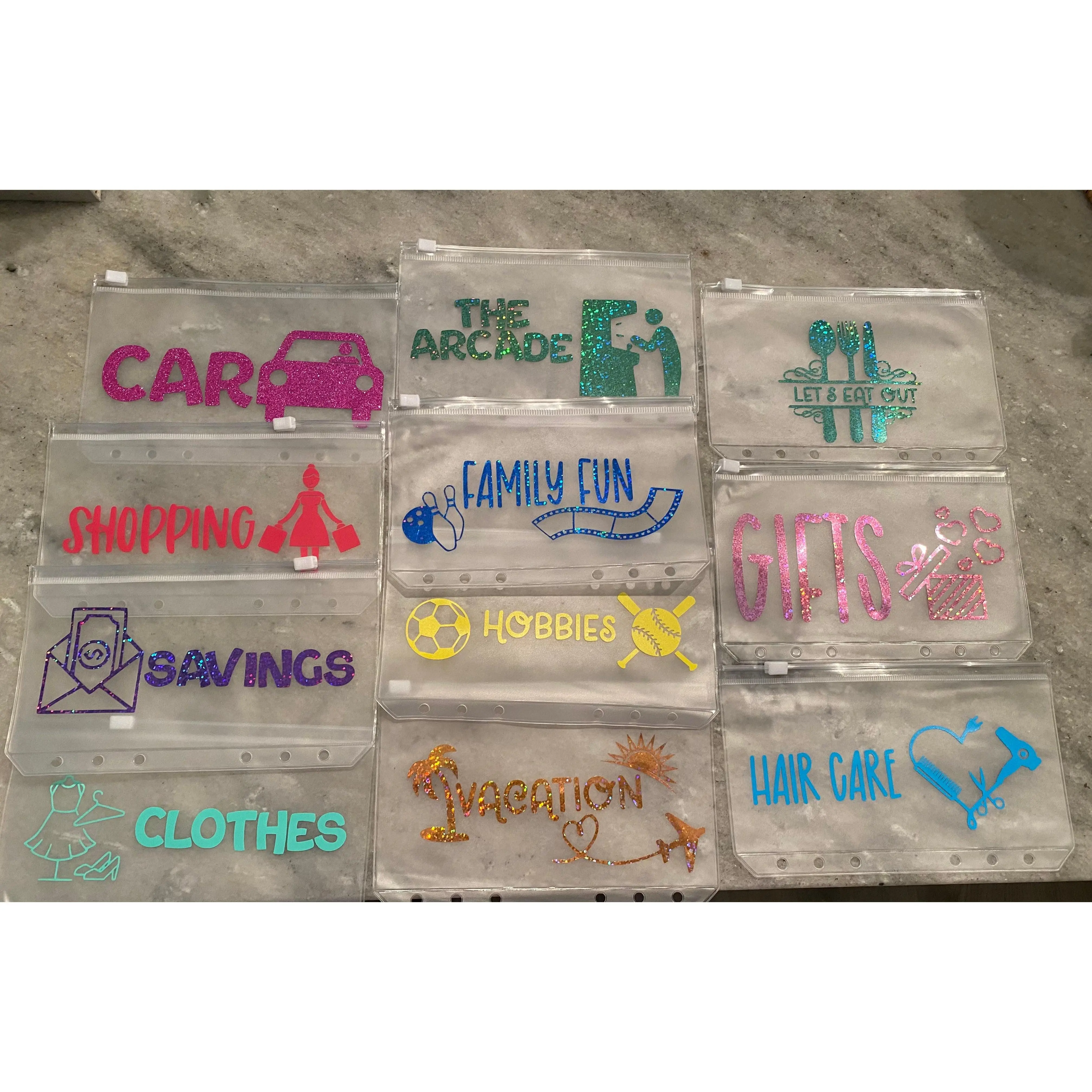5 Envelopes with labels