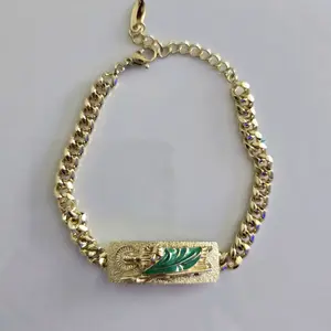 San Judas Tadeo Bracelets & Bangles - Green Traditional Design for Women's Jewelry