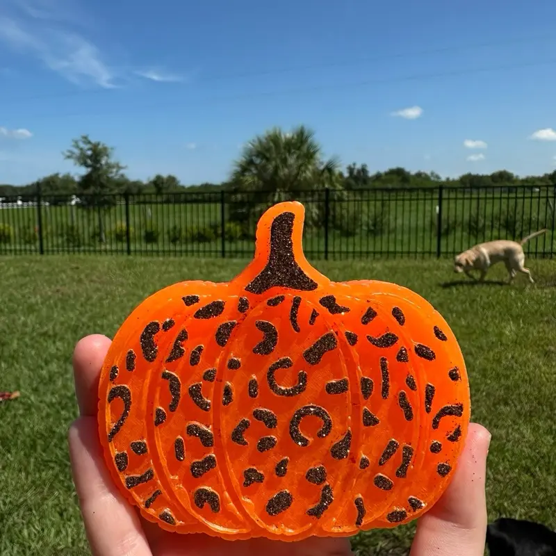 Pumpkin car freshener | car fragrance | TikTok freshies | autumn | fall | car interior fragrance | air freshener for car | fall car freshener | cheetah print | leopard print