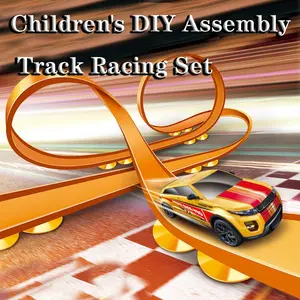 23/36pc DIY Slot Track Toy Car Set, High-Speed Versatile Track, Free Assembly, No Battery Needed, Perfect Gift for Kids