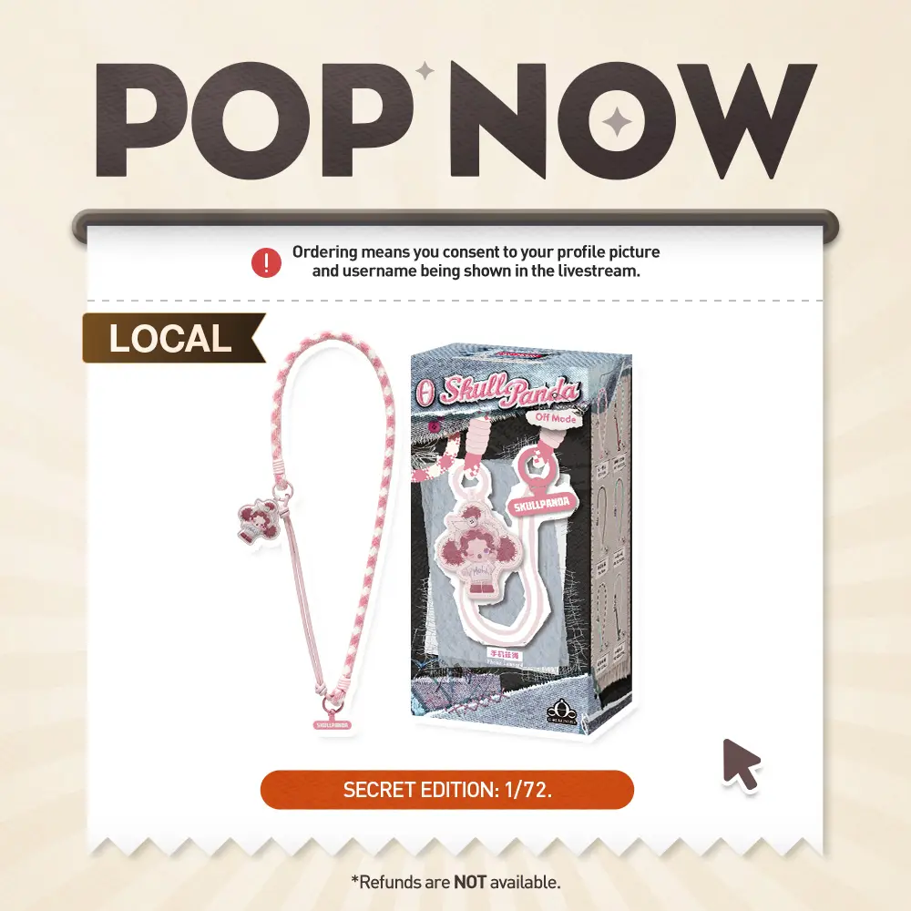[POP NOW]  POP MART θ SKULLPANDA Off Mode Series Phone Lanyard Blind Box