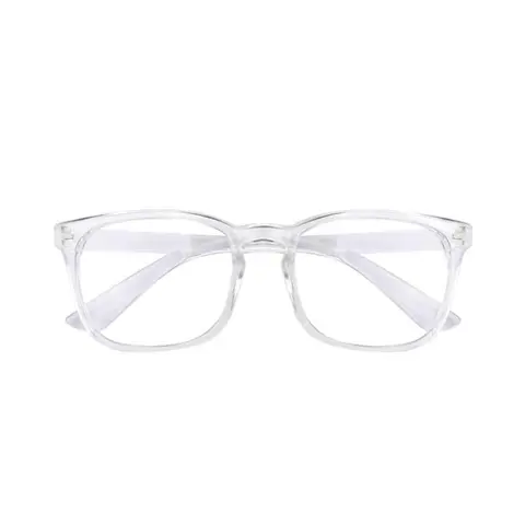 Youth Unisex Rectangle Aluminum Gaming Computer Glasses - Trendy Frame, Anti-Glare, UV Protective, Blue Light Blocking, Quality Eyeglasses for Computer Work & Screen Viewing (Black + Grey)