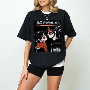 AOT Rock Band Album Cover Shirt, Anime Sweatshirt, Gift For Fans, MCR Anime Fan T-Shirt Hoodie