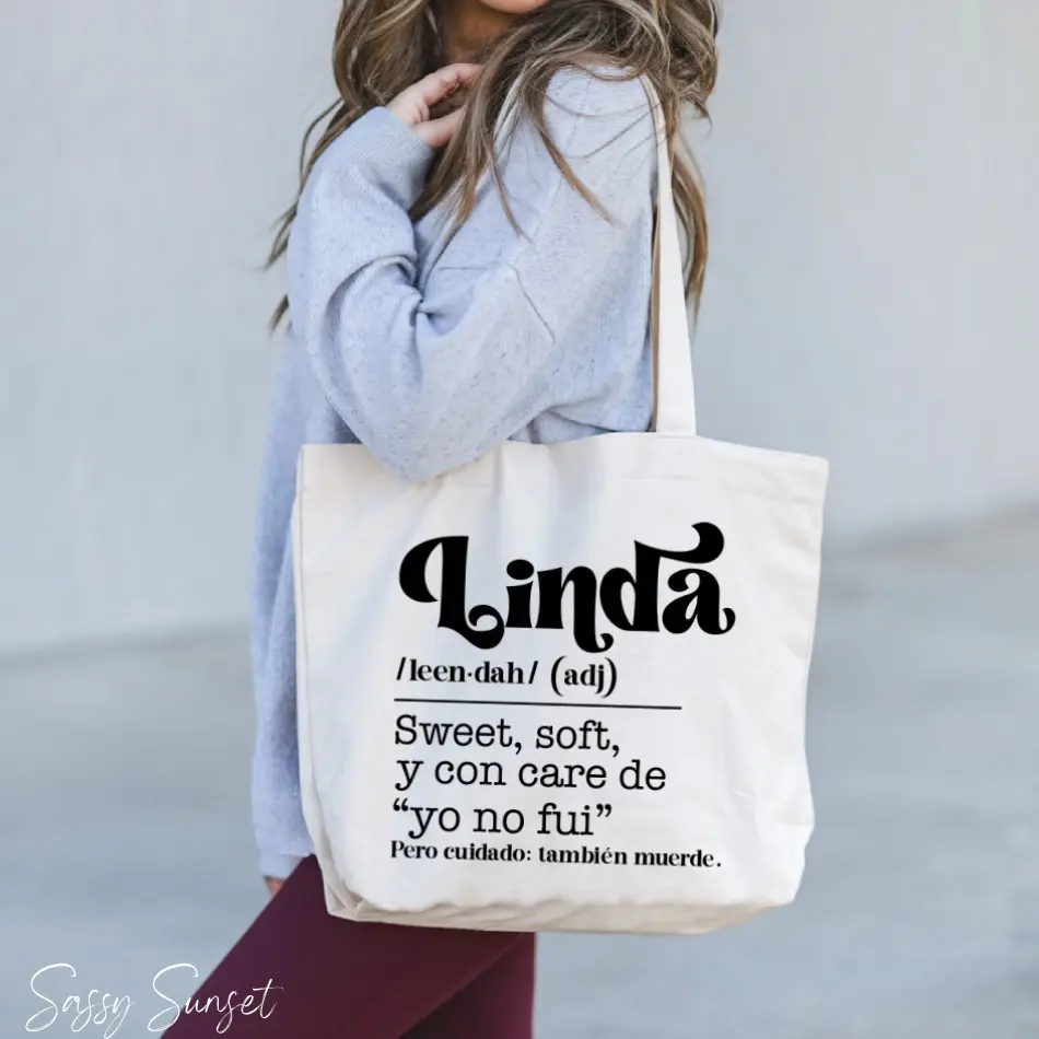 Women's Canvas Zipper Tote Bag, Stylish Luggage & Bags for Daily Use