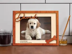 Custom Memorial Pet Picture Frame, Pet Memorial Wood Picture Frame, Cat Memorial Gifts, Makes a Great Pet Memorial Gift for Dog Lover