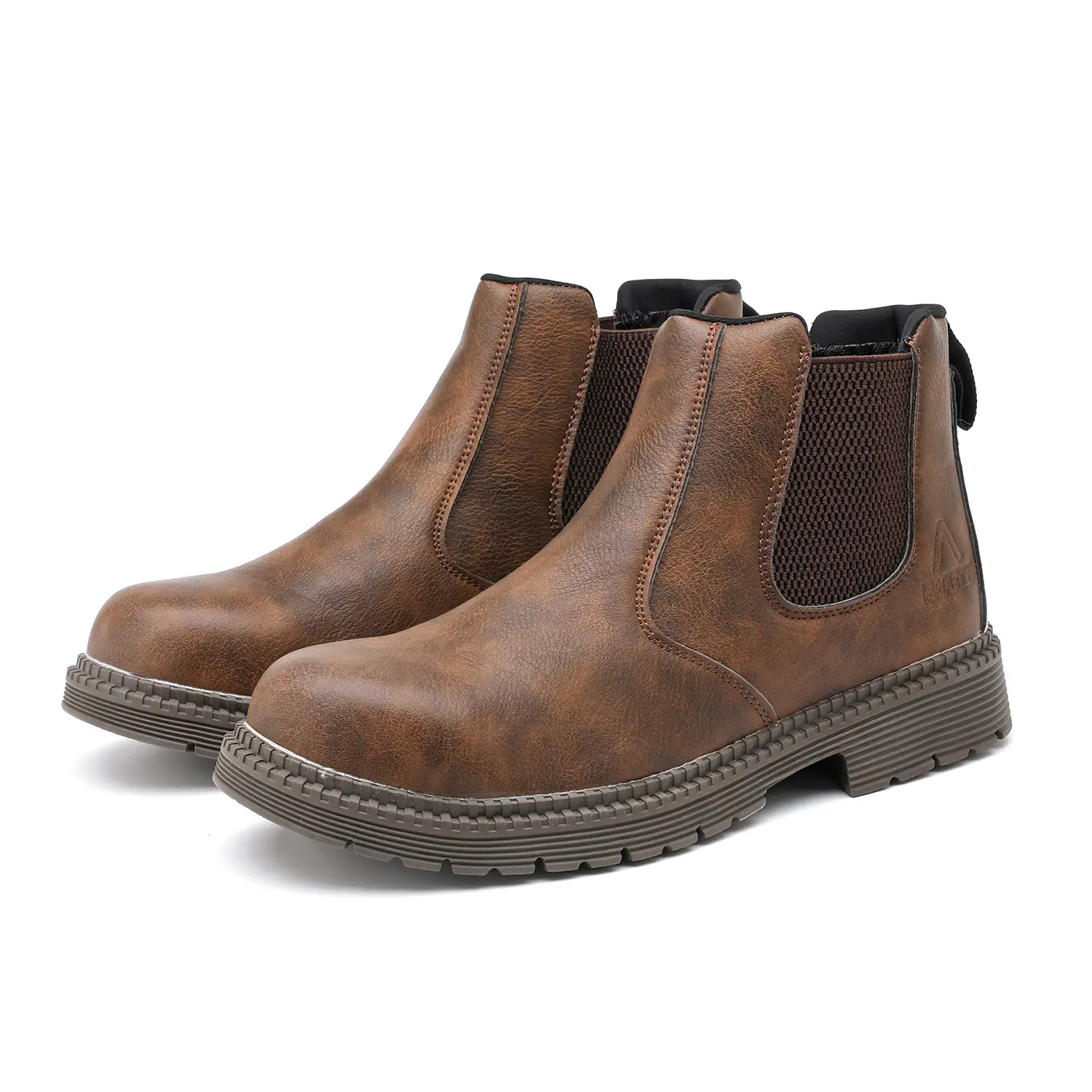 New Fashion Waterproof Safety Boots Men Steel Toe Shoes Work Anti-smash Anti-puncture Indestructible Sport Protective Safety Shoes work hiking boots sneakers industrial Construction non-slip Work Shoes Worker Bota Fathersdaygift