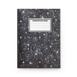 Galaxy Composition Notebook, Space Star Hardcover Journal, Aesthetic Constellation Notebook, Gift for Space Lover, Back to School Journal