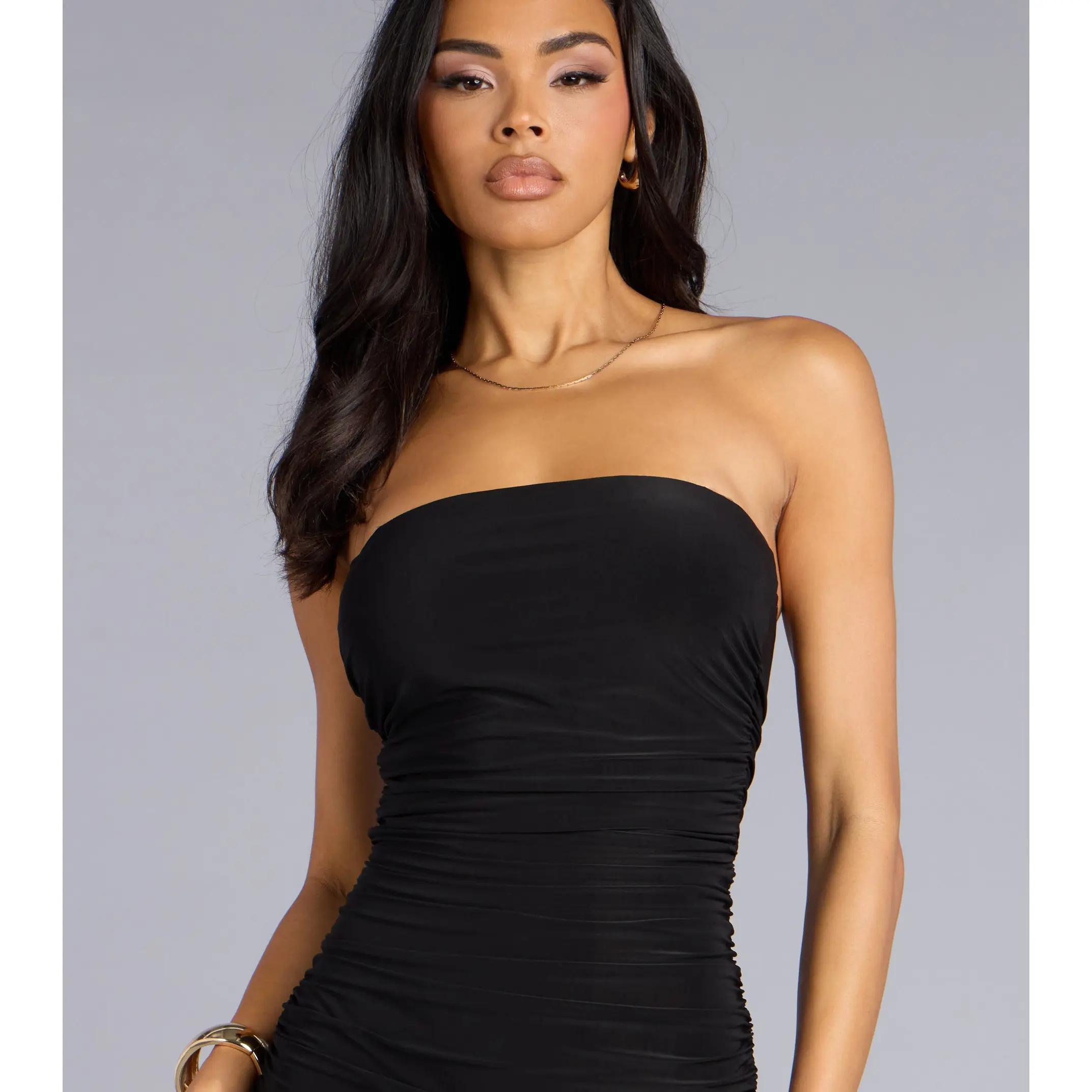 Can't Look Away Tube Midi Dress - TikTok Shop Can't Look Away Tube Midi Dress - TikTok Shop