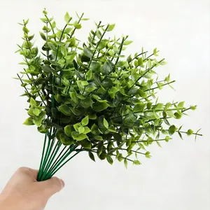 15 Artificial Boxwood Shrubs Set, Faux Plastic Shrubs, UV Resistant Design, Perfect for Indoor And Outdoor Decoration, Suitable for Weddings And Gardens, Easy to Maintain, Artificial Shrubbery