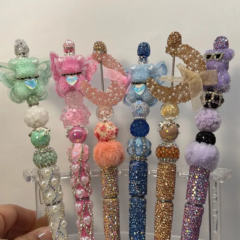 Novelty Aesthetic Fancy Beaded Rhinestone Pens - Live Claim Only, Novelty Pens, Aesthetic Pens