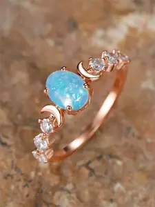 1 PC Fashion Cubic Zirconia Ring For Women For Wedding Engagement Party Jewelry Valentine's Day Gift Fashion Rings