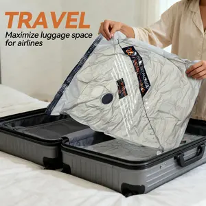 Vacuum Storage Bags for Quilts Space Saving Thickened Reusable Compression Bags for Home Organization Packing Clothes Bedding Travel Use