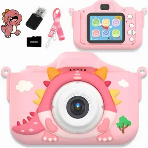 Cartoon Dinosaur Digital High Definition Camera Toy, Cute Video Recording Camcorder with 32GB Memory Card, Perfect Birthday & Holiday Gift Choice