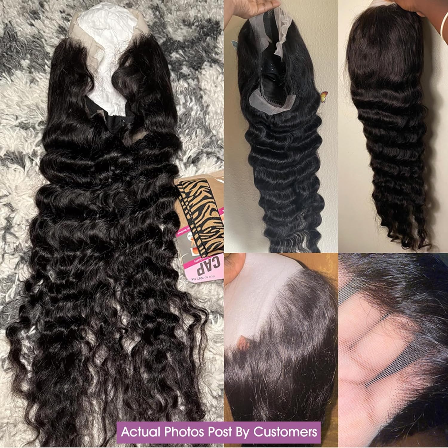 Bling Hair Deep Wave Wig 13x6 HD Lace Frontal Wigs Brazilian Deep Wave Curly Human Hair Wigs For Black Women Preplucked SpringStatements