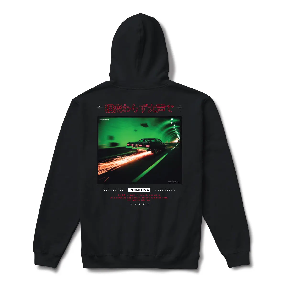 Primitive Skateboarding Men's Regular Fit Hoodie - Scrape Design, Branded Graphic, Cotton Polyester Fabric, Comfortable Creative Men's Hoodies, Cotton Polyester Men's Hoodies