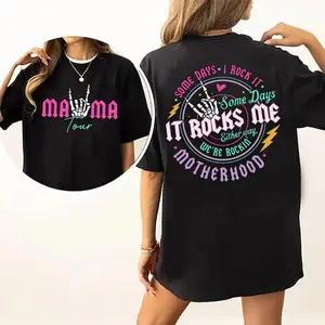 Some Days I Rock It 2 Sides Shirt, Motherhood Sweatshirt, Mama Lighting Bold Hoodie, Gift For Mother Day, Unisex Sweater Pullover Tee