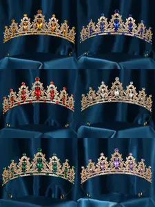 Crystal Wedding Bride Crown, Graduation Dance Queen Crown, Rhinestone Crown, Beauty Pageant Crown, Princess Crown for Women and Girls
