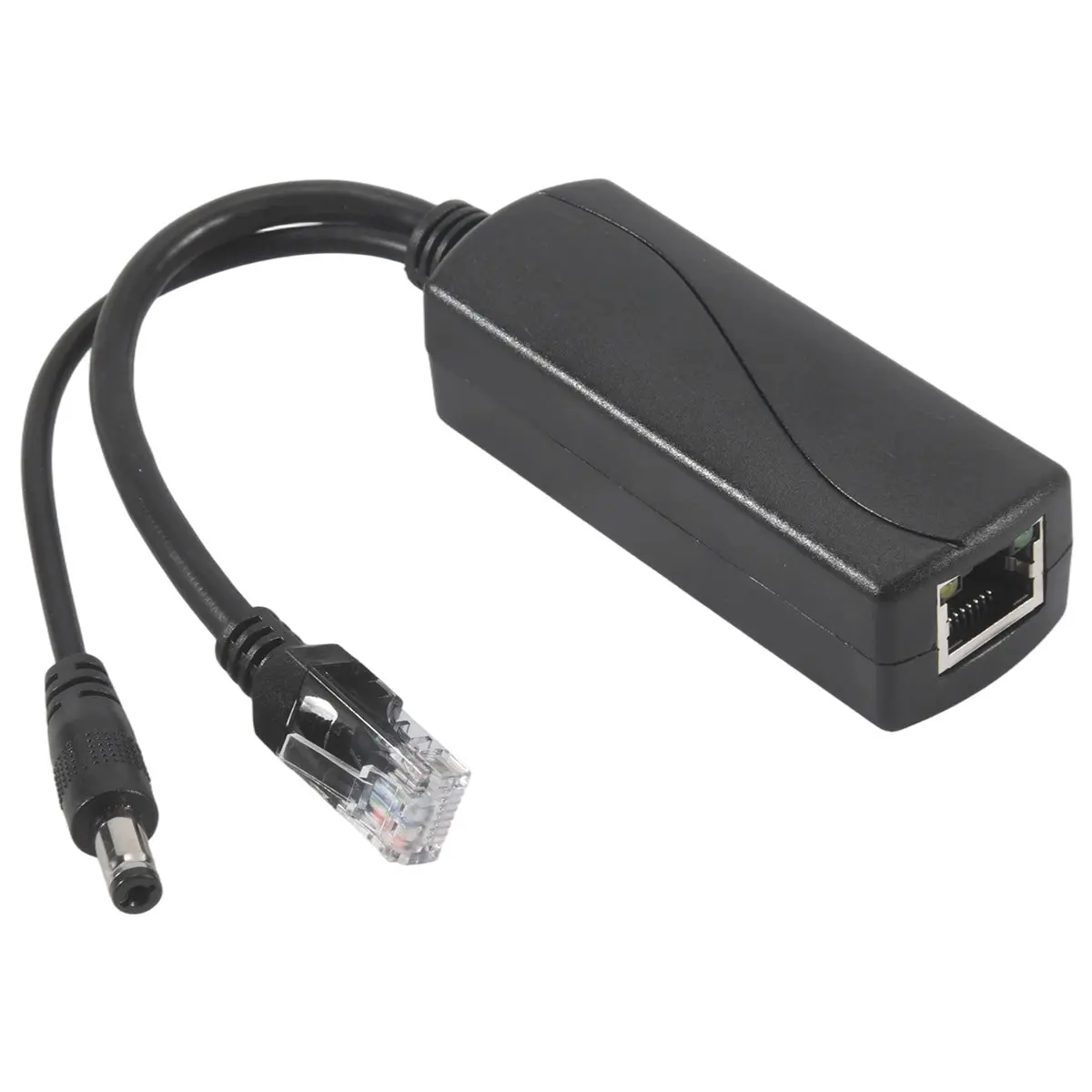 PS5712TG Gigabit PoE Splitter (1x PS5712TG Separator, ABS), 10/100/1000Mbps RJ45 Port, IEEE802.3af/at Support (30W), 12V 2A Max DC Output, Split Power/Data, Auto Power Supply Detection, Economical for Wireless City Expansion, Auto Detect