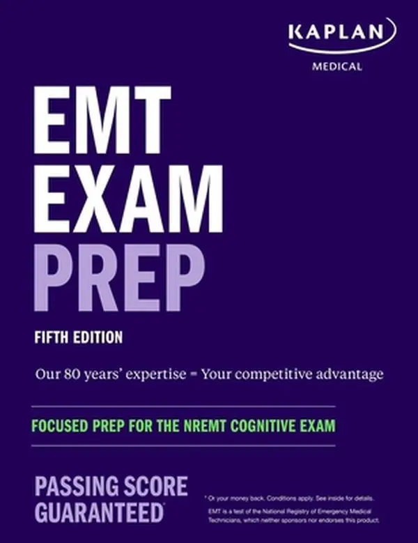USED Book - EMT Exam Prep: Focused Prep for the NREMT Cognitive Exam by Kaplan Medical (Paperback) - english