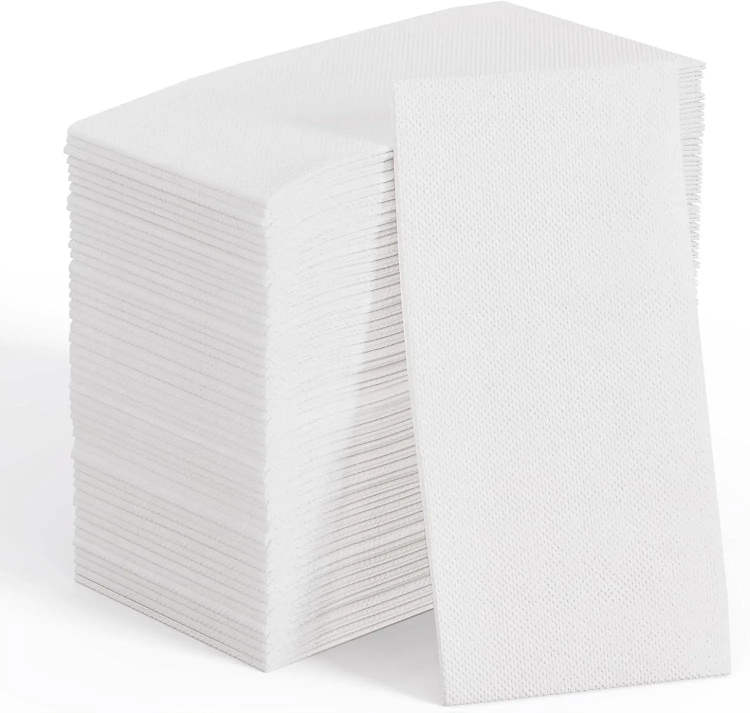 200 Pack Wood Disposable Paper Napkins Bulk, 2-Ply White Soft Hand Towels for Guests, Ideal for Halloween, Wedding Home & Festive Party Supplies