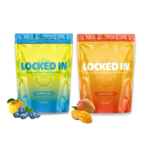 Locked In Brain Fuel Gummies (Flavor Pack) Clinical Dose of Lion's Mane & Cognizin Citicoline for Memory Clarity and Mental Focus Fitness Benefits Healthcare Dietary Edible Vitamin Supplement for Attention Deficit Hyperactivity Disorder