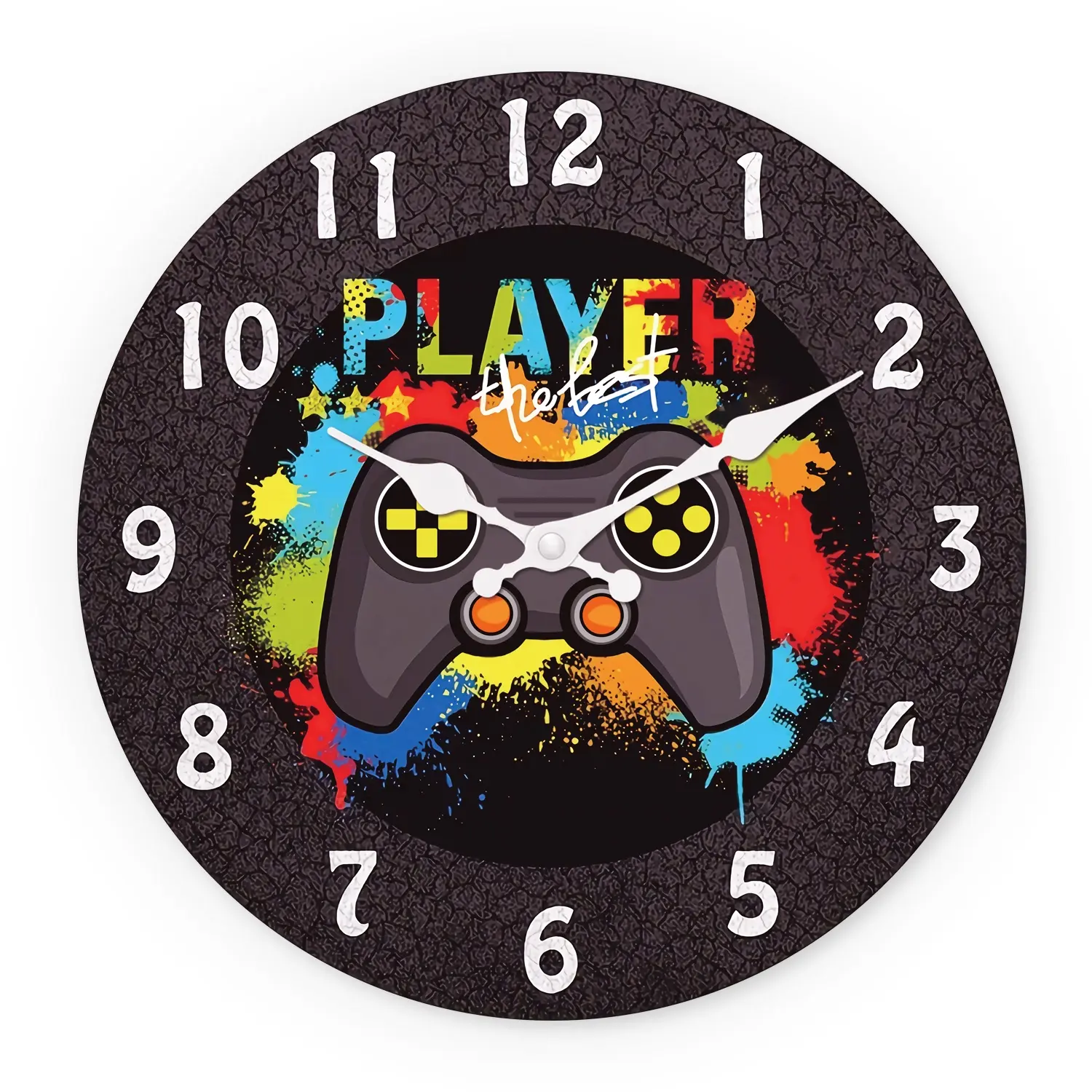 1PC Game Console Clock - Arcade-style design wooden clock, silent, Clocks for living room, wall clock for bedrooms, living rooms, game rooms - Room Decor - A gift for gamers on birthdays/festivals, Battery Operated Wall Clock