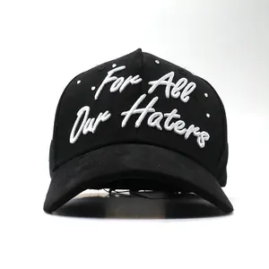 trend Dandy Hats x "For All Our Haters" Snapback Hat – Premium Urban Streetwear Cap with Bold Statement Embroidery, Adjustable Unisex Fit for Men & Women, Perfect for Trendsetters Who Love Confident Street Style (No Box)
