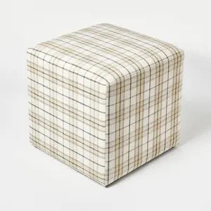 Threshold designed w/Studio McGee Linen Cube Square Modern Bedroom Cream/Brown