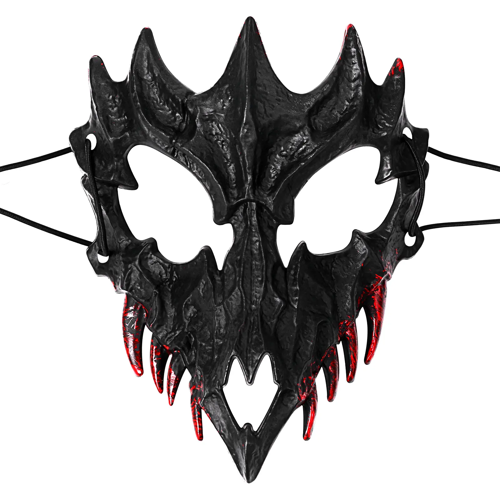 OIDEA Unisex Gothic Plastic Half-Face Dragon Masquerade Mask - Carving Skull Design, Lightweight Comfortable Accessory for Halloween, Carnival Cosplay (Face Covering Accessory), Accessories summerwins