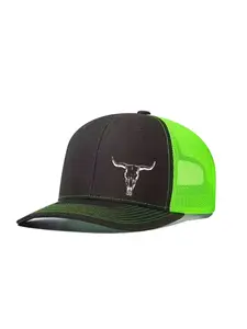 Unisex Baseball Cap with Bull Head Design, Adjustable Trucker Style for Men & Women, Casual All-Season Wear, Perfect Christmas Gift, Trucker Hats