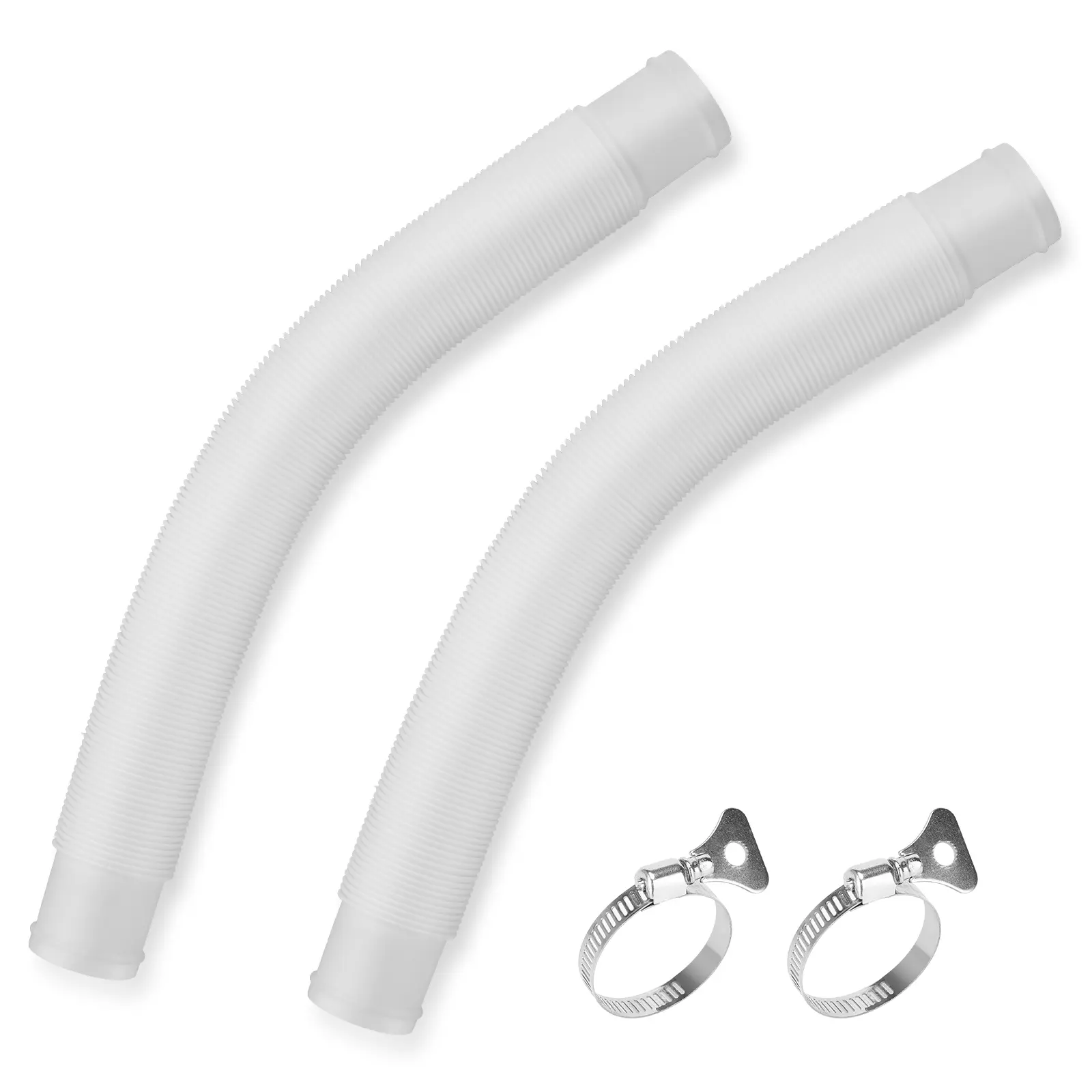WADEO Rain Barrel Hose Connector, Compatible with Downspout Diverters(1.25'' Outlet Diameter) & Links Rain Barrels for Increased Storage, Downspouts, Plastic Tubing Pipes, Pipe Fittings & Accessories