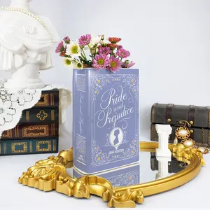 Pride and Prejudice Ceramic Book Vase, Vintage Book Vase Decor, Ceramic Decor, Book Shaped Flower Vase, Bookish Gift, Home Decoration