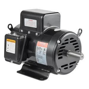 VEVOR 7.5HP Air Compressor Motor, 230V 31.6 Amps Electric Motor, 3450RPM 184T Frame, 1-1/8" Keyed Shaft, 2.75" Shaft Length for Air Compressors, Single Phase, CCW/CCW (Factory Setting is CCW)