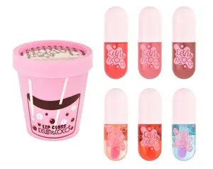 Kevin & Coco Lip Gloss 6 Piece Kit | Glossy Lip Set with Assorted Shades