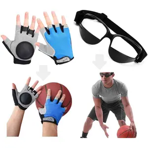 Basketball Dribbling Finger  Anti Grip Ball Handle  Gloves, Basketball Goggles Dribble Dribbling Eyewear Glasses Goggles for  Youth Adult Adolescent Golf Rugby Soccer