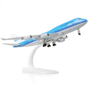 747 NL-KLM Airplane Model Kits -1/300 Boeing 747 Diecast Metal Model Plane for Adult (with Stand) Airlines Model for Aviation Enthusiasts Gifts or Display Collections -8 inches L