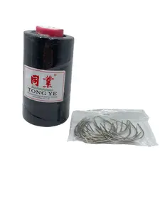 25Pcs C Needles & 1 Roll Black Cotton Thread Hair Braiding & Extension Kit with Bonus Gifts, Must-Have for Hair Stylists
