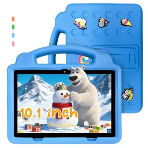 New Upgrade 10.1 Inch Kids Learning Tablet with 3GB RAM 64GB ROM, 5G Wi-Fi, Dual Camera, Parental Control & Shockproof Bumper Case, Includes Blue/Pink, Complete Student Tablets Bundle (Power Adapter NOT Included) - Ideal Christmas Birthday Gift