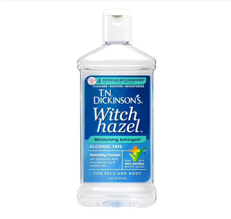 T.N. Dickinson's Witch Hazel Alcohol Free Moisturizing Astringent | 100% Natural Witch Hazel | Calms, Nourishes, Hydrates Skin | for Face & Body | 16 Fl Oz