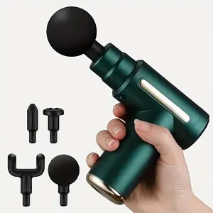 RM Green Deep Tissue Massage Gun for Pain Relief – Quiet Handheld Muscle Massager for Athletes & Daily Use