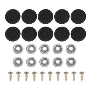 Headliner Button Buckle Repair Clip, Car Roof Interior Ceiling Fixing Roof Snap Rivets Retainer Metal Gingham Black, 10pcs
